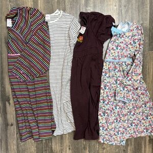 Lot 4 Gymboree Girls Long Dresses Size 9
